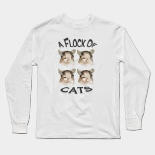 A Flock Of Cats Long Sleeve T-Shirt